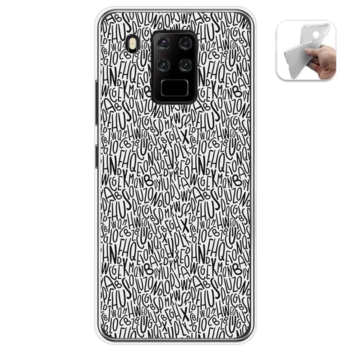 Funda Gel Tpu para Oukitel C18 Pro diseño Letras Dibujos