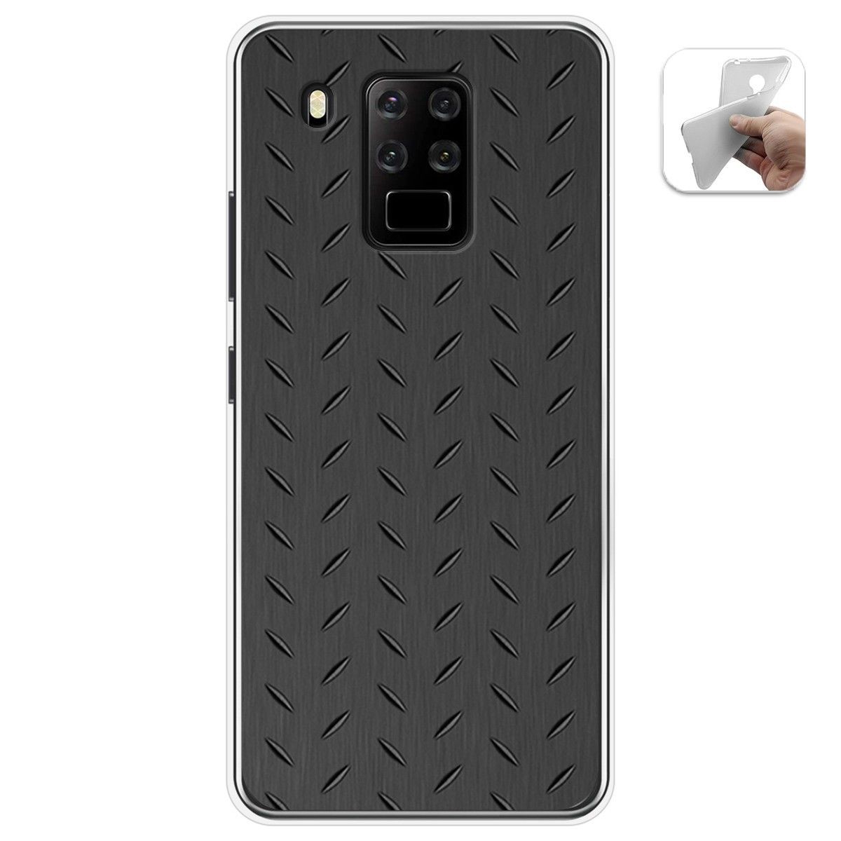 Funda Gel Tpu para Oukitel C18 Pro diseño Metal Dibujos