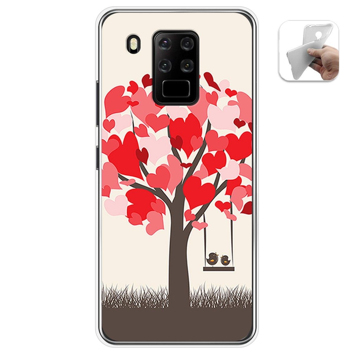 Funda Gel Tpu para Oukitel C18 Pro diseño Pajaritos Dibujos