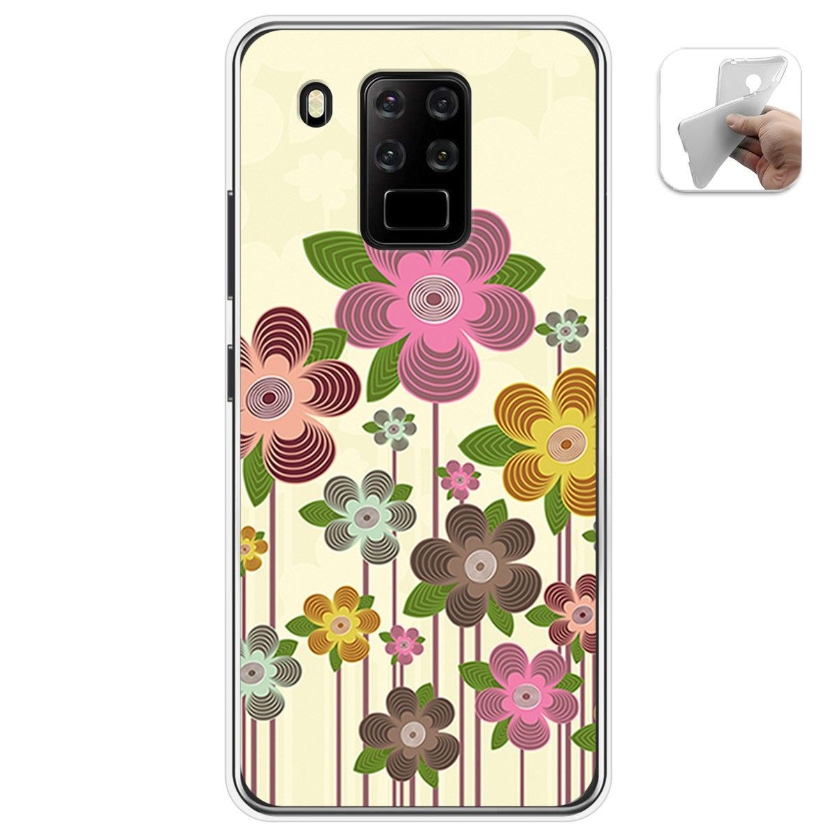 Funda Gel Tpu para Oukitel C18 Pro diseño Primavera En Flor Dibujos