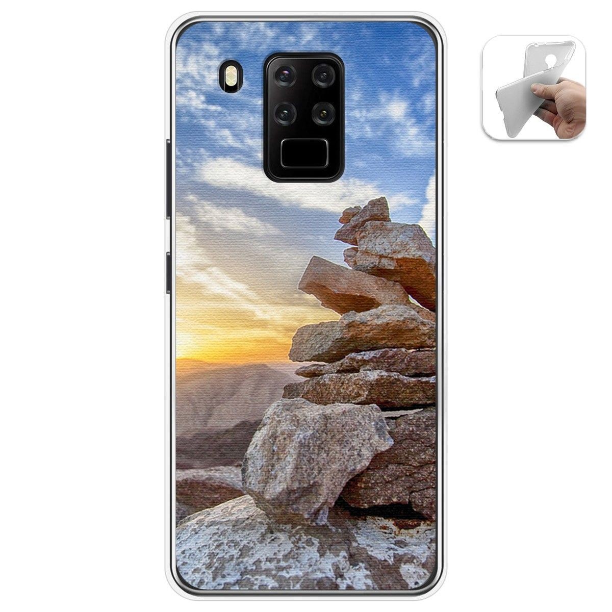 Funda Gel Tpu para Oukitel C18 Pro diseño Sunset Dibujos