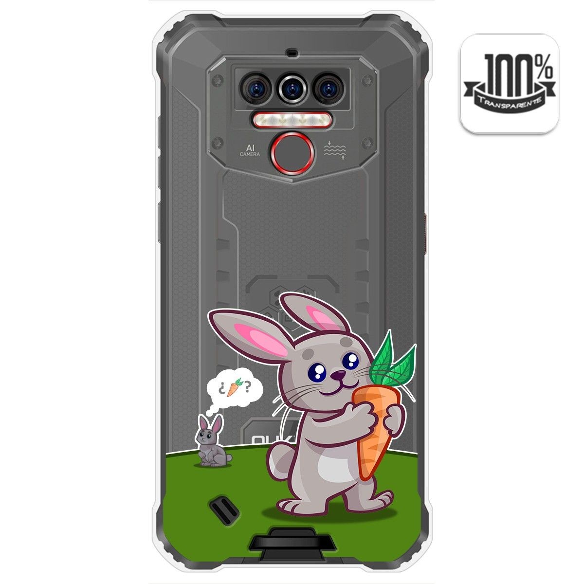 Funda Gel Transparente para Oukitel Wp5 diseño Conejo Dibujos