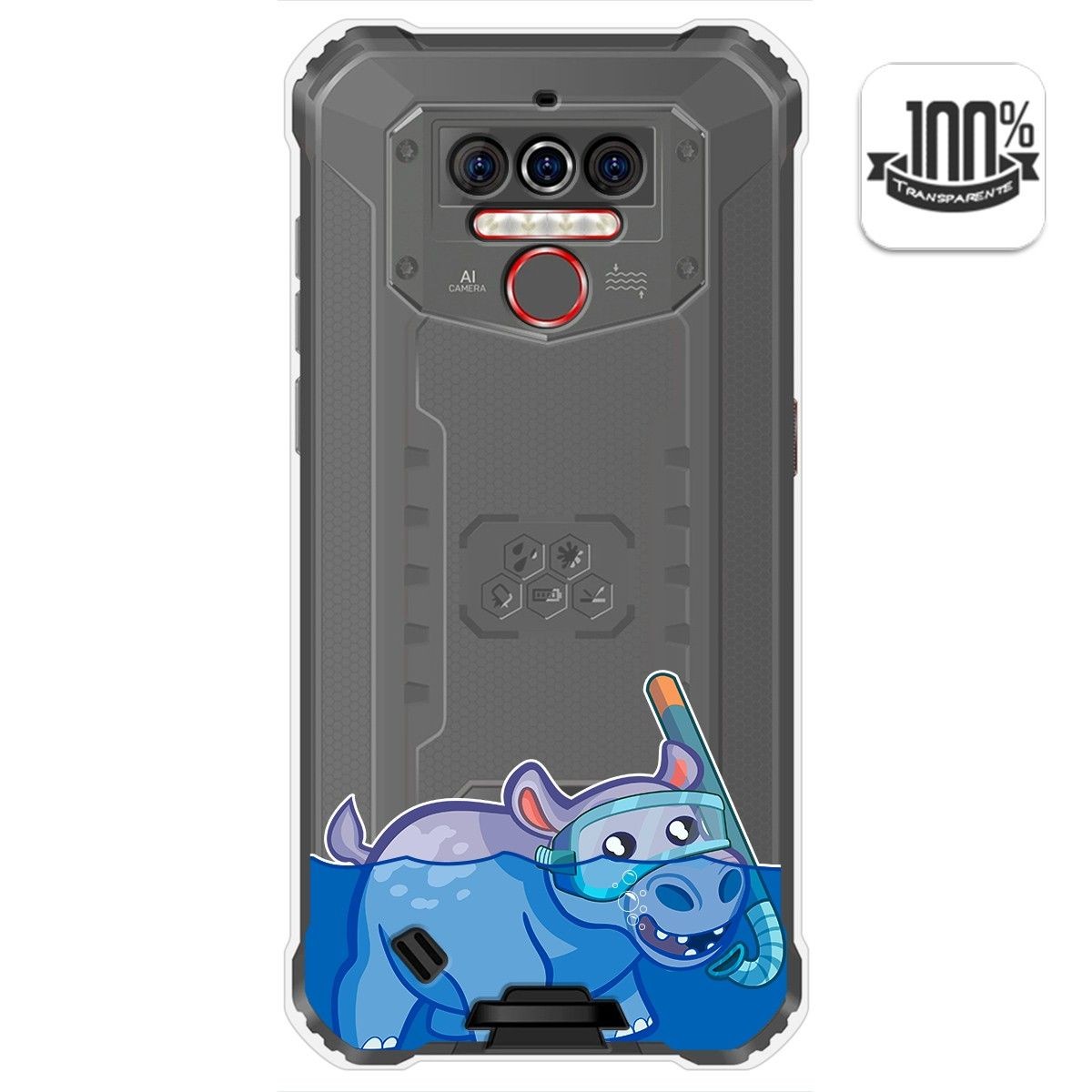 Funda Gel Transparente para Oukitel Wp5 diseño Hipo Dibujos
