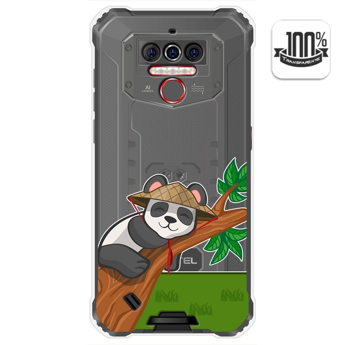 Funda Gel Transparente para Oukitel Wp5 diseño Panda Dibujos