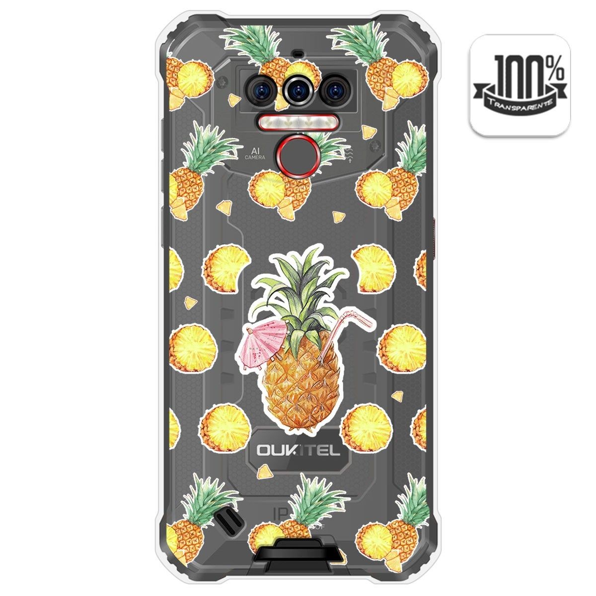 Funda Gel Transparente para Oukitel Wp5 diseño Piña Dibujos