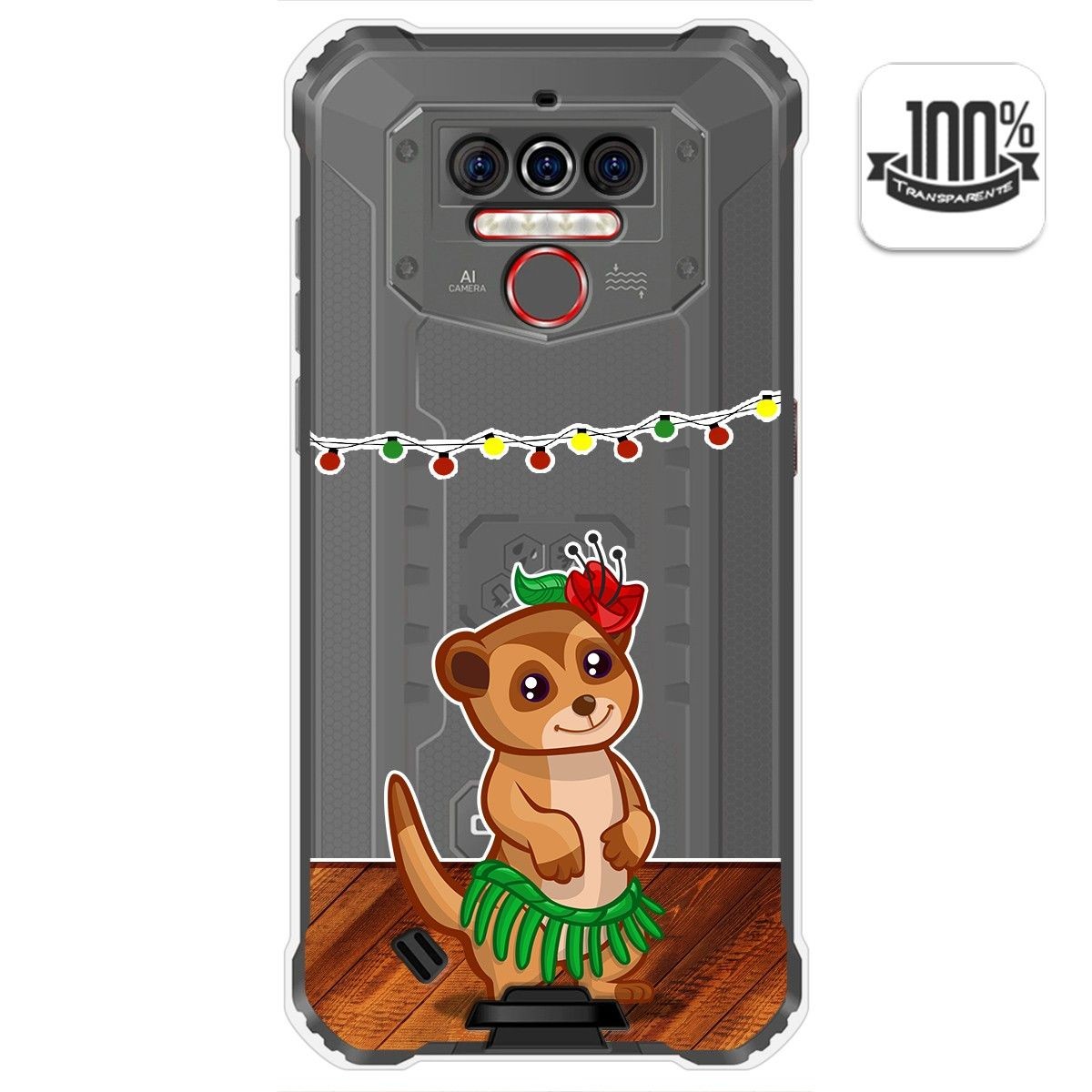 Funda Gel Transparente para Oukitel Wp5 diseño Suricata Dibujos