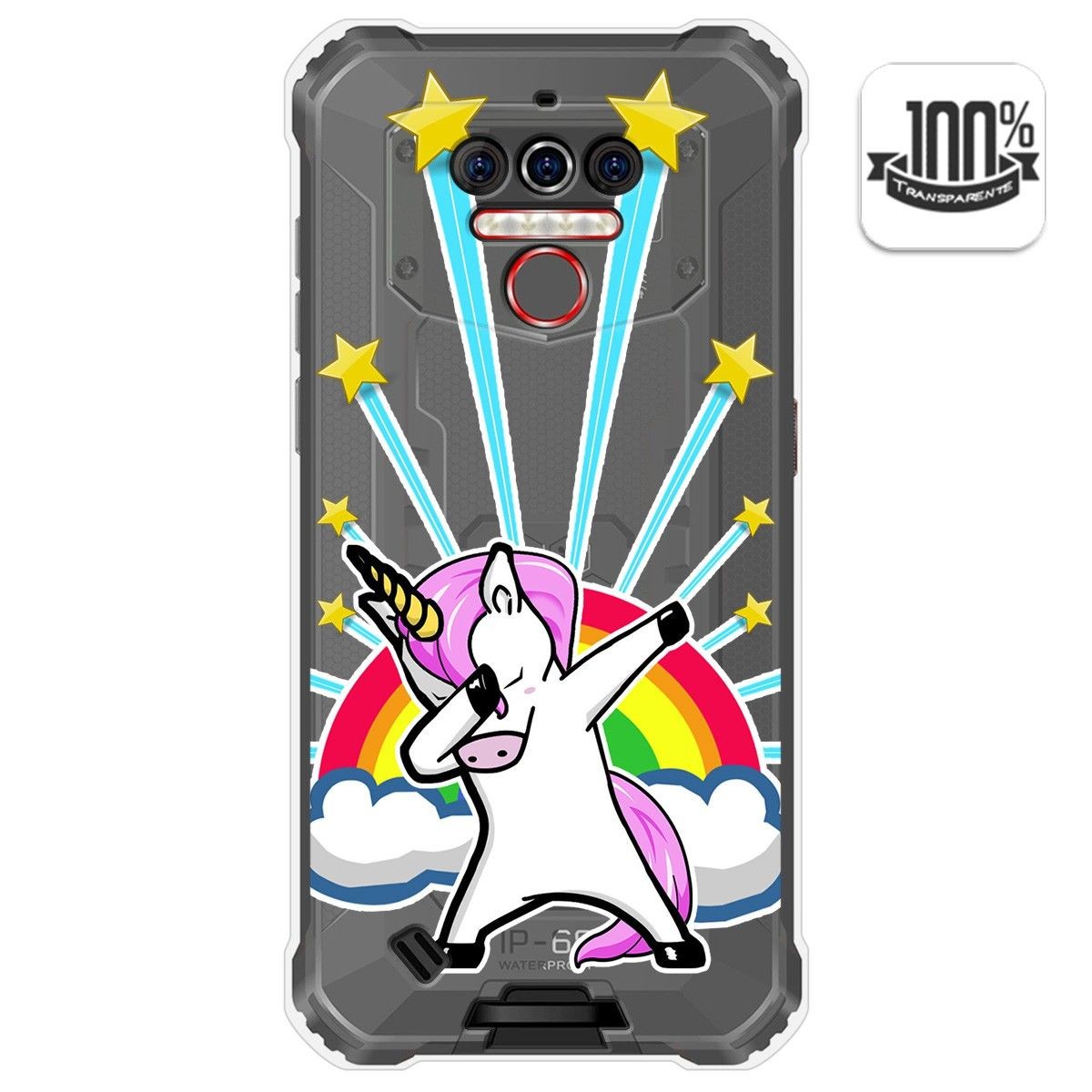 Funda Gel Transparente para Oukitel Wp5 diseño Unicornio Dibujos