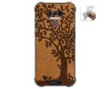 Funda Gel Tpu para Oukitel Wp5 diseño Cuero 03 Dibujos