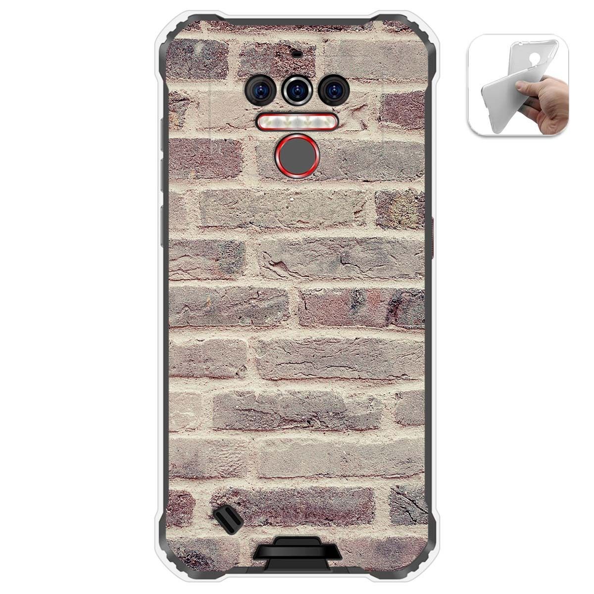 Funda Gel Tpu para Oukitel Wp5 diseño Ladrillo 01 Dibujos