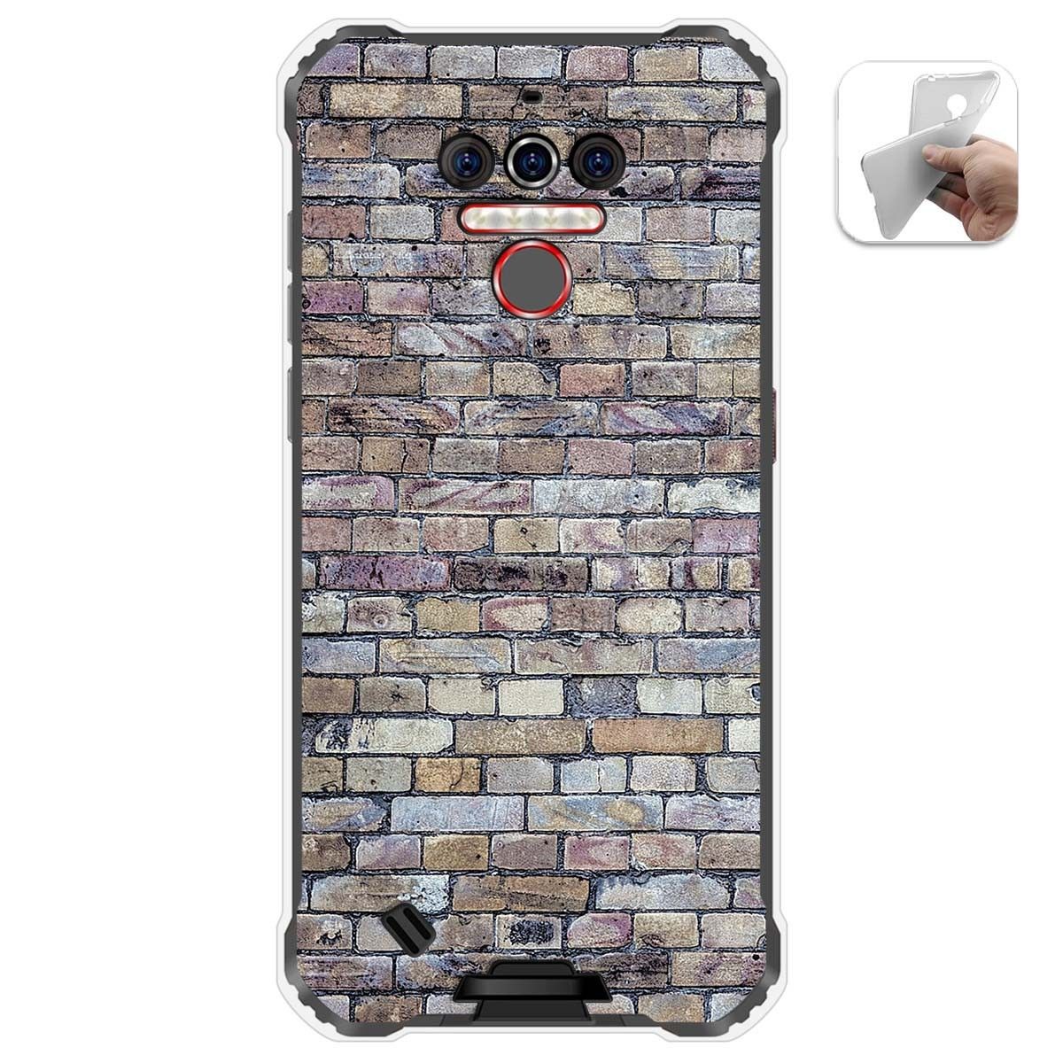 Funda Gel Tpu para Oukitel Wp5 diseño Ladrillo 02 Dibujos