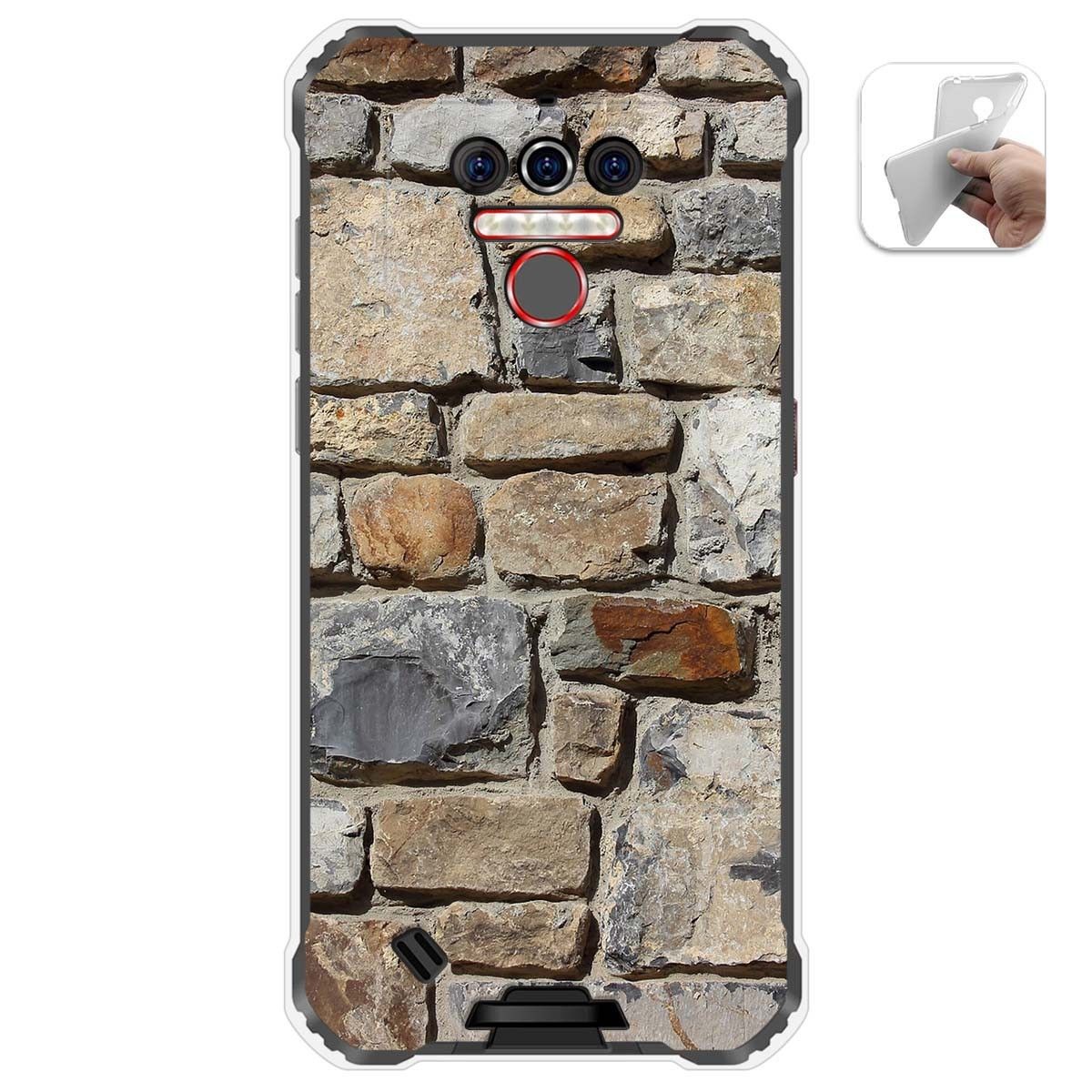 Funda Gel Tpu para Oukitel Wp5 diseño Ladrillo 03 Dibujos
