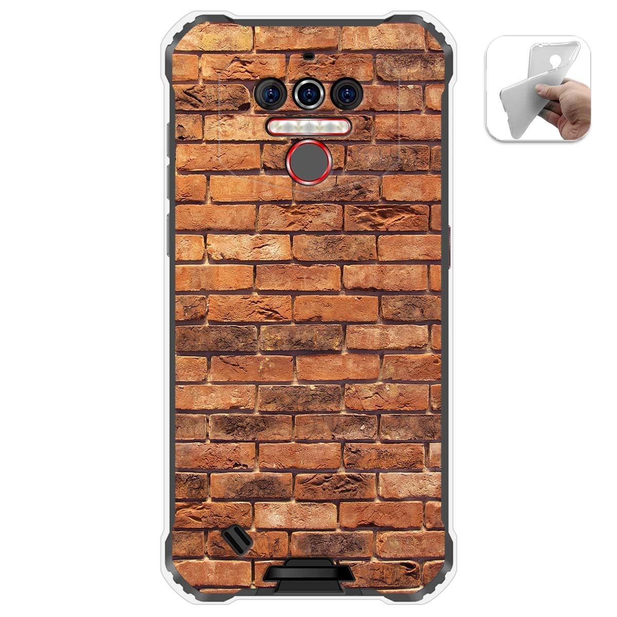 Funda Gel Tpu para Oukitel Wp5 diseño Ladrillo 04 Dibujos