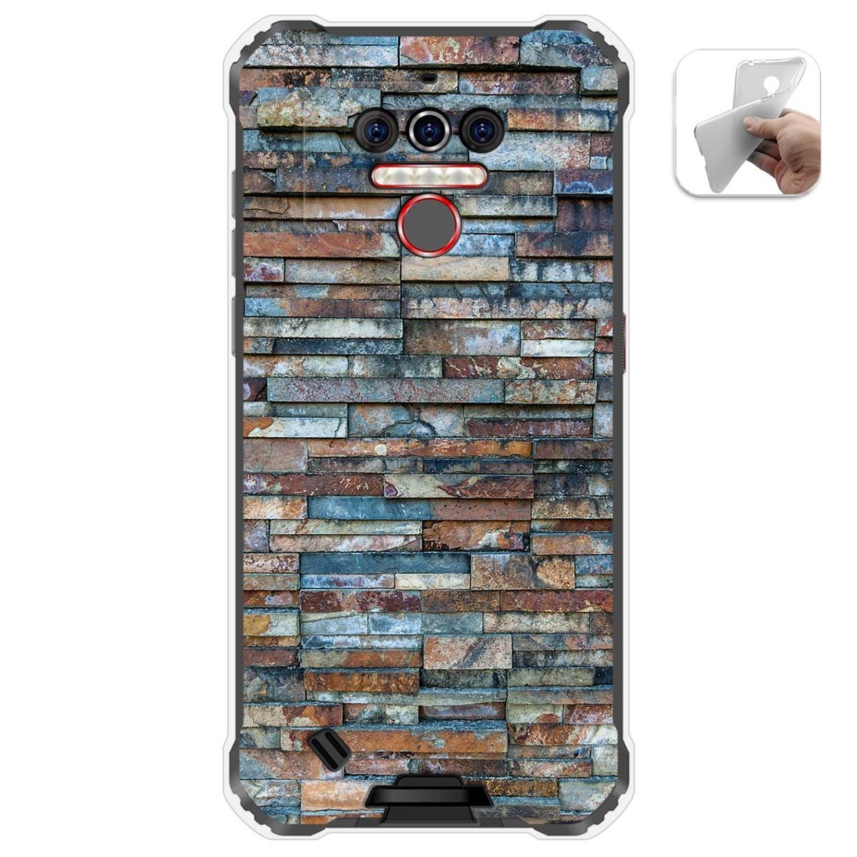Funda Gel Tpu para Oukitel Wp5 diseño Ladrillo 05 Dibujos