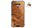 Funda Gel Tpu para Oukitel Wp5 diseño Madera 04 Dibujos