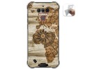 Funda Gel Tpu para Oukitel Wp5 diseño Madera 07 Dibujos