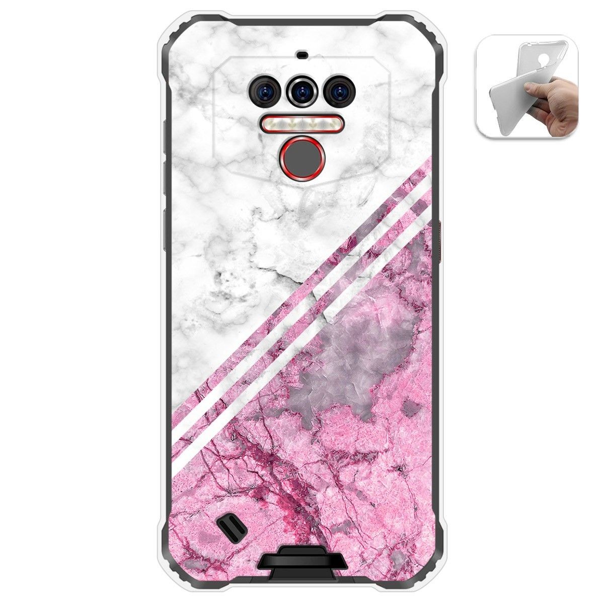 Funda Gel Tpu para Oukitel Wp5 diseño Mármol 03 Dibujos