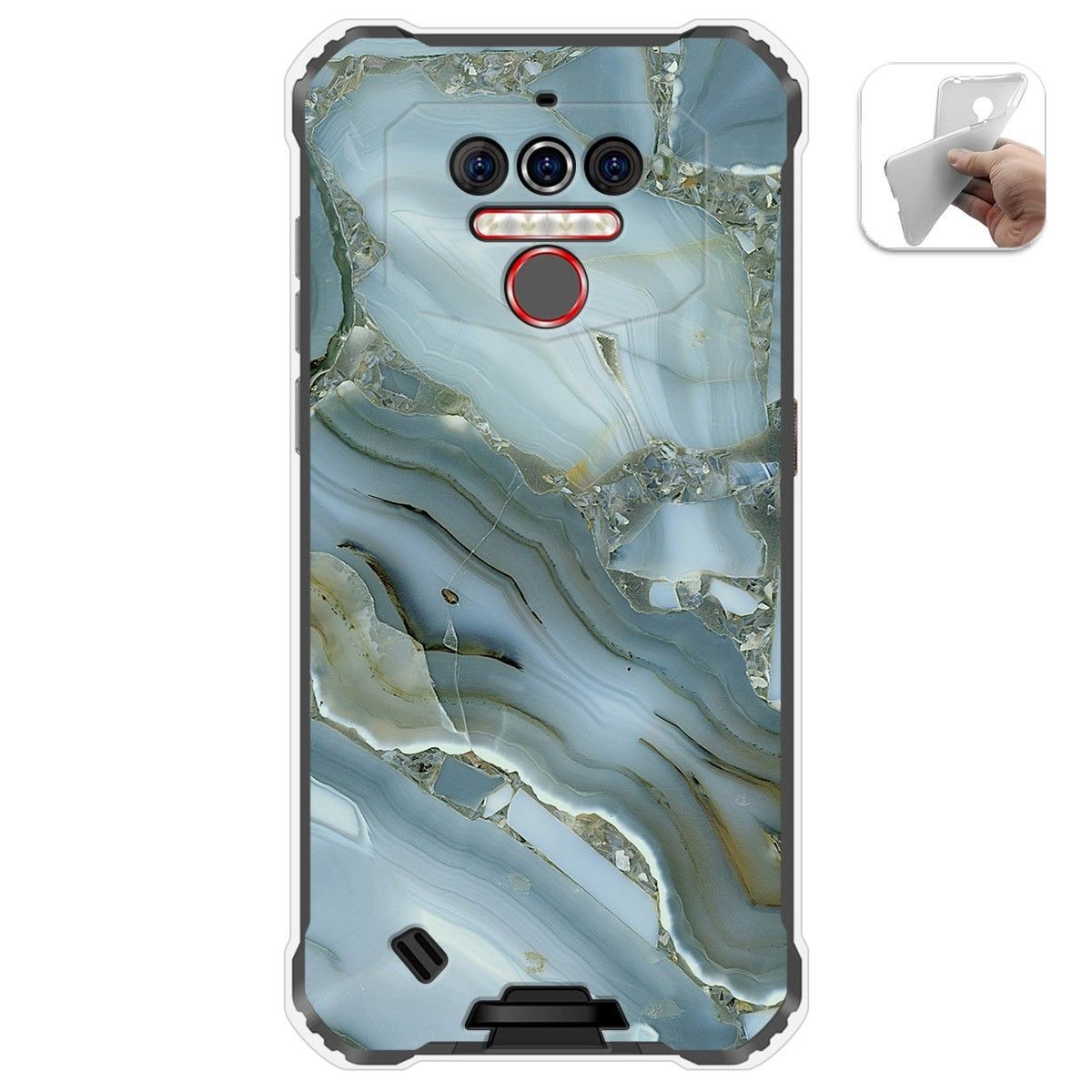 Funda Gel Tpu para Oukitel Wp5 diseño Mármol 09 Dibujos
