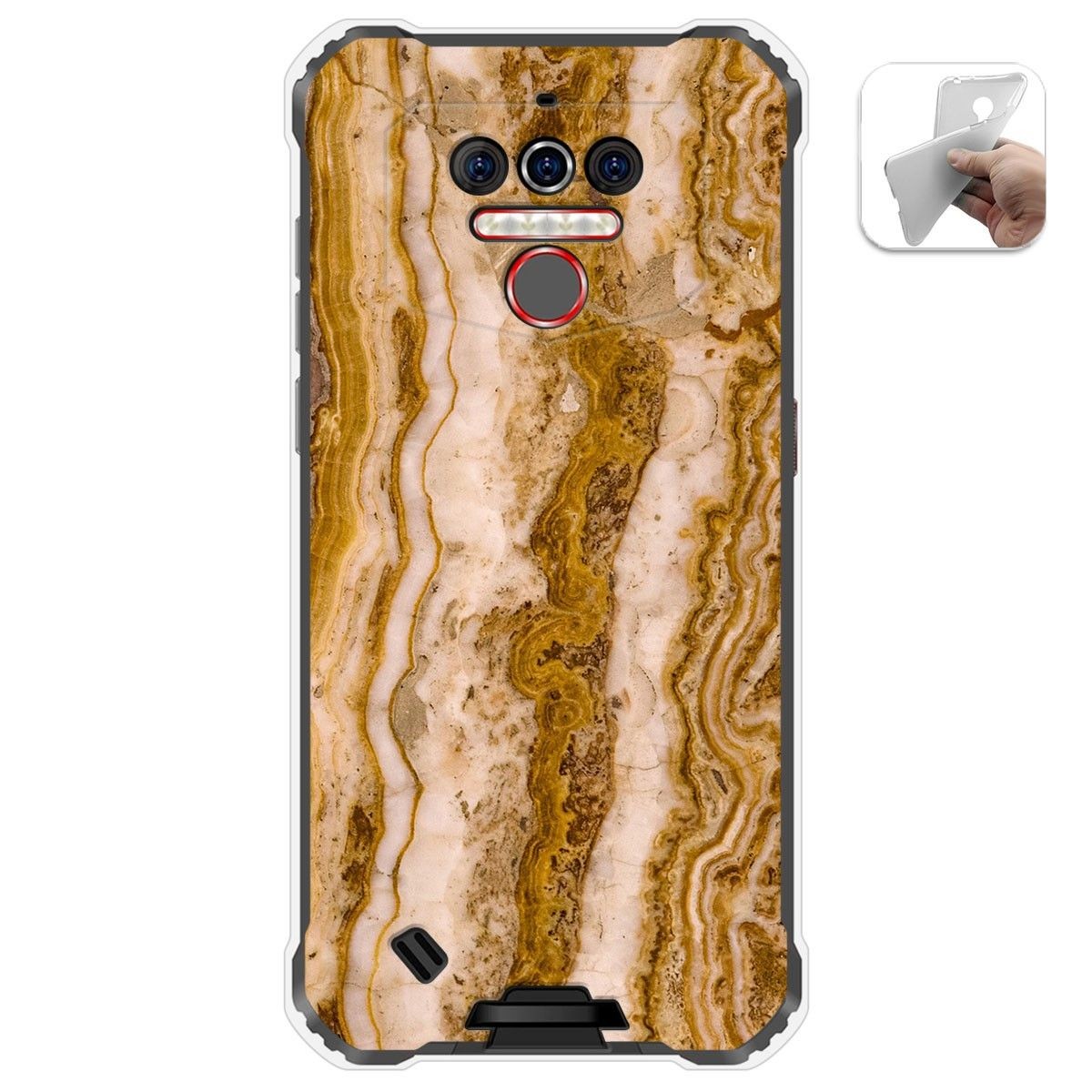 Funda Gel Tpu para Oukitel Wp5 diseño Mármol 10 Dibujos