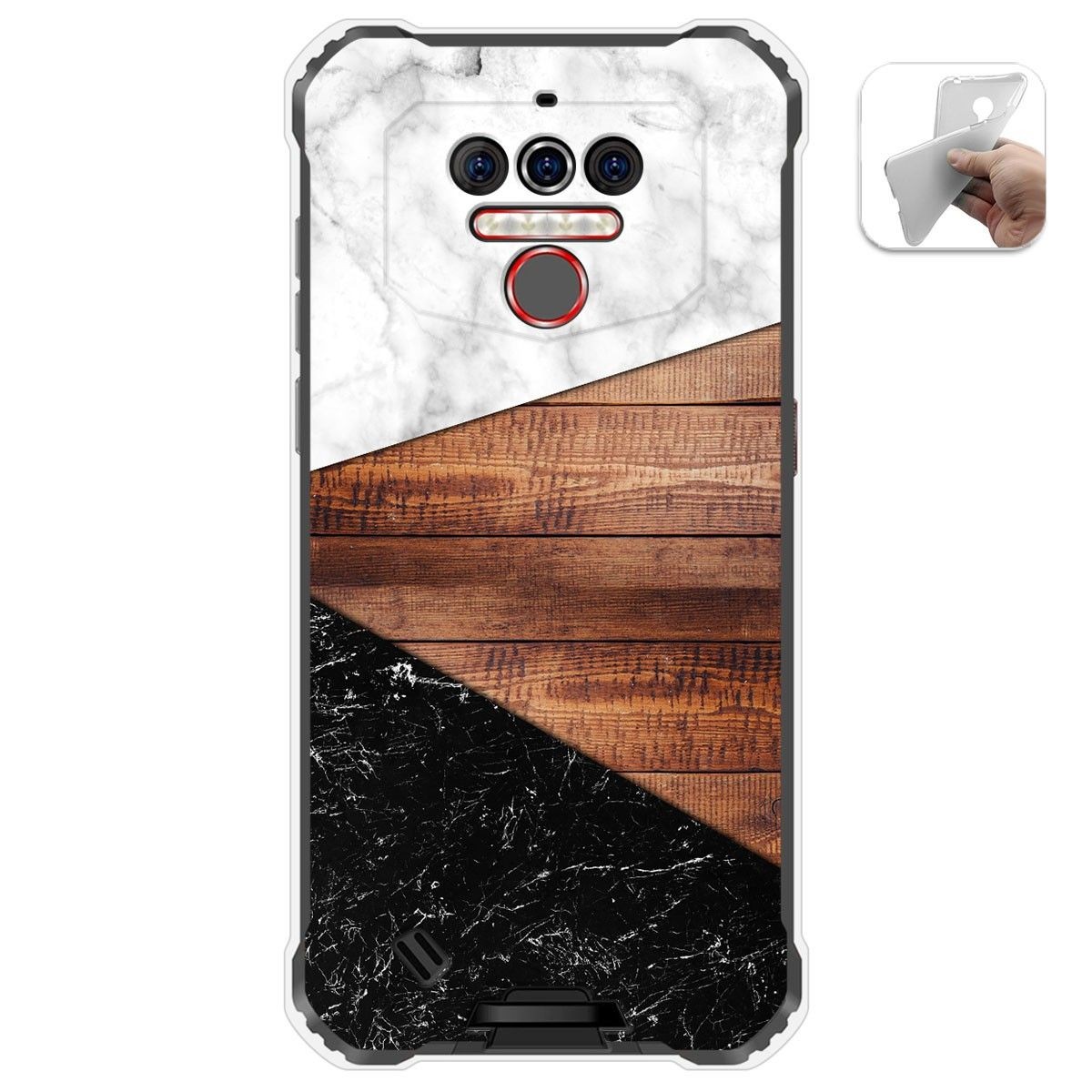 Funda Gel Tpu para Oukitel Wp5 diseño Mármol 11 Dibujos