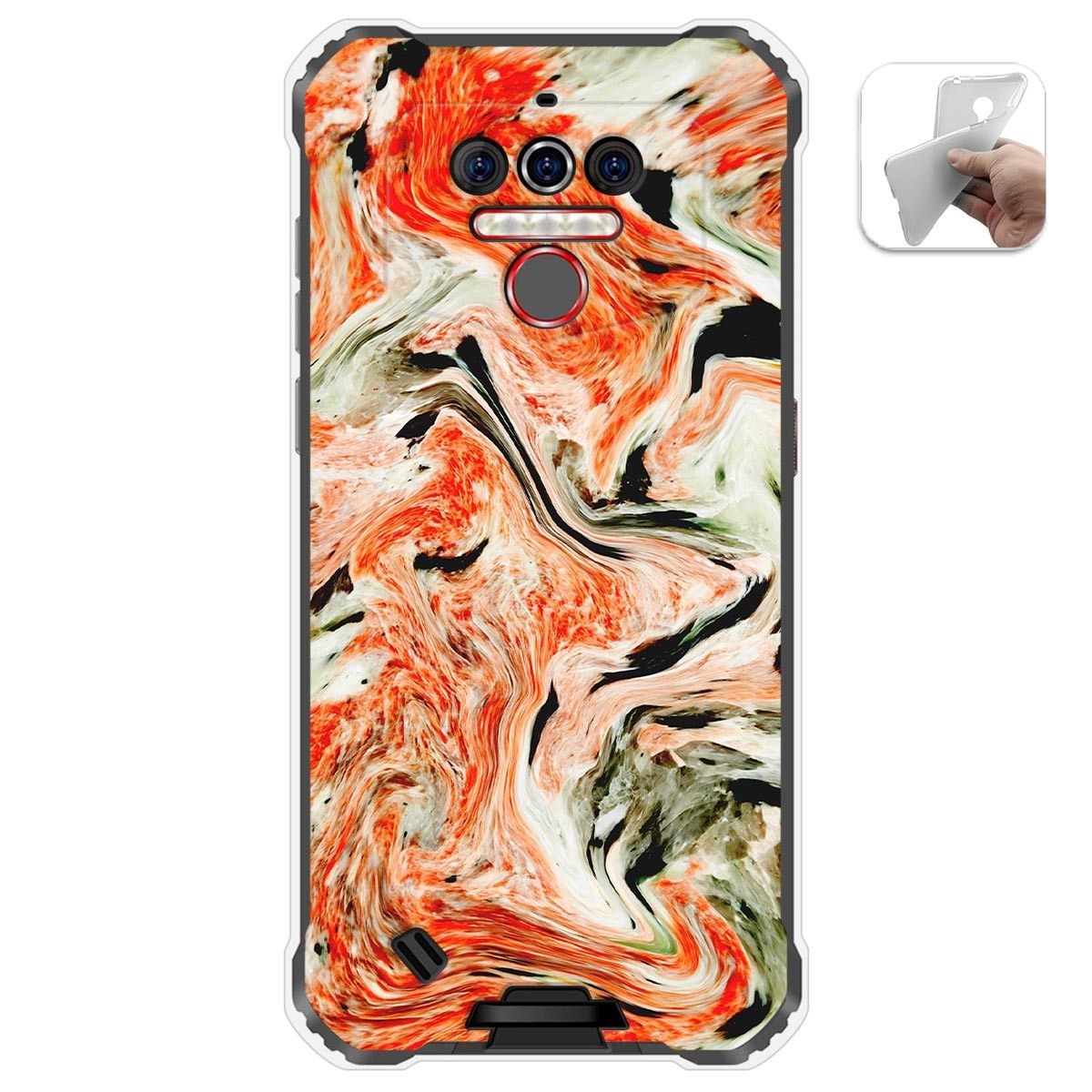 Funda Gel Tpu para Oukitel Wp5 diseño Mármol 12 Dibujos