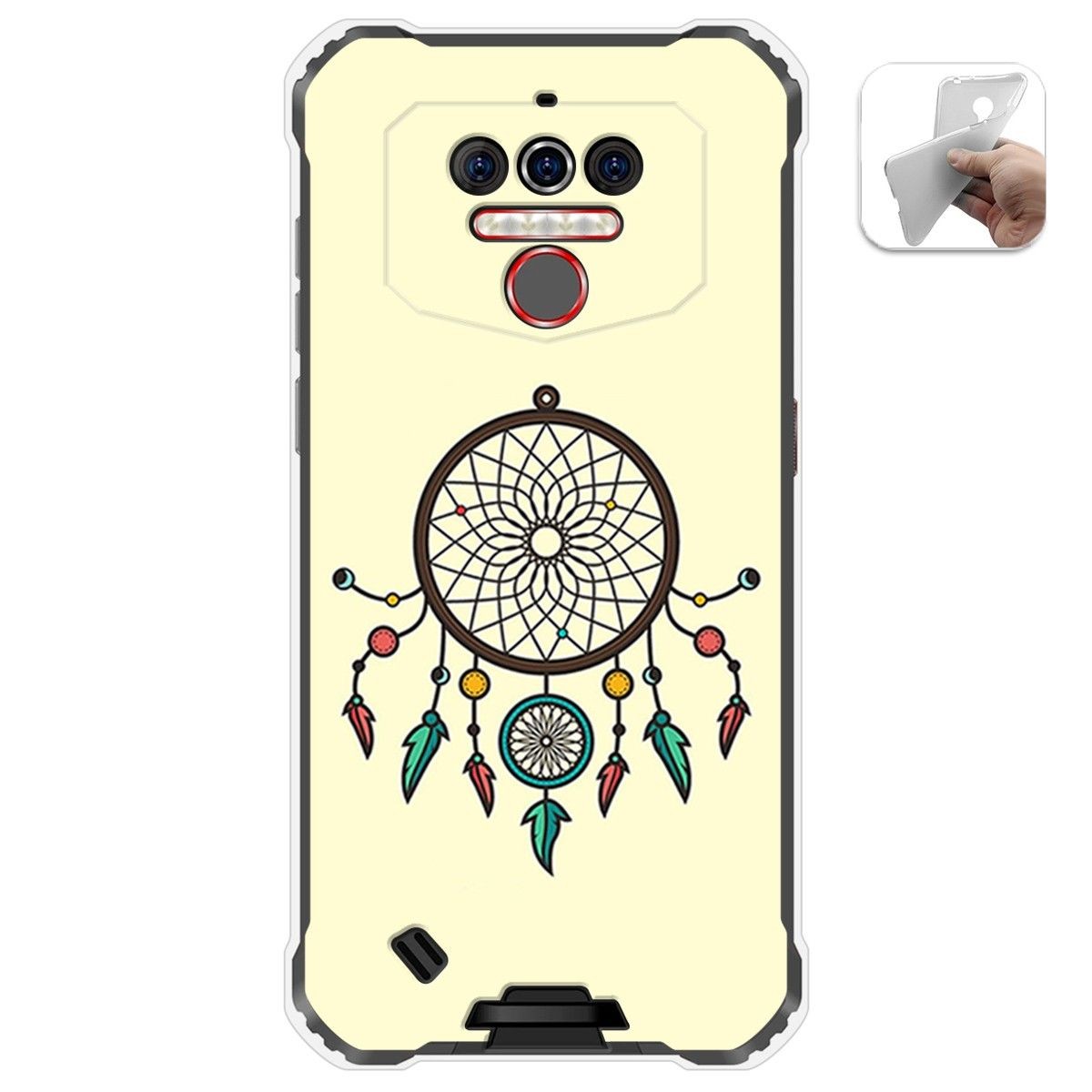 Funda Gel Tpu para Oukitel Wp5 diseño Atrapasueños Dibujos