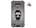 Funda Gel Tpu para Oukitel Wp5 diseño Barba Dibujos