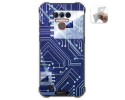 Funda Gel Tpu para Oukitel Wp5 diseño Circuito Dibujos