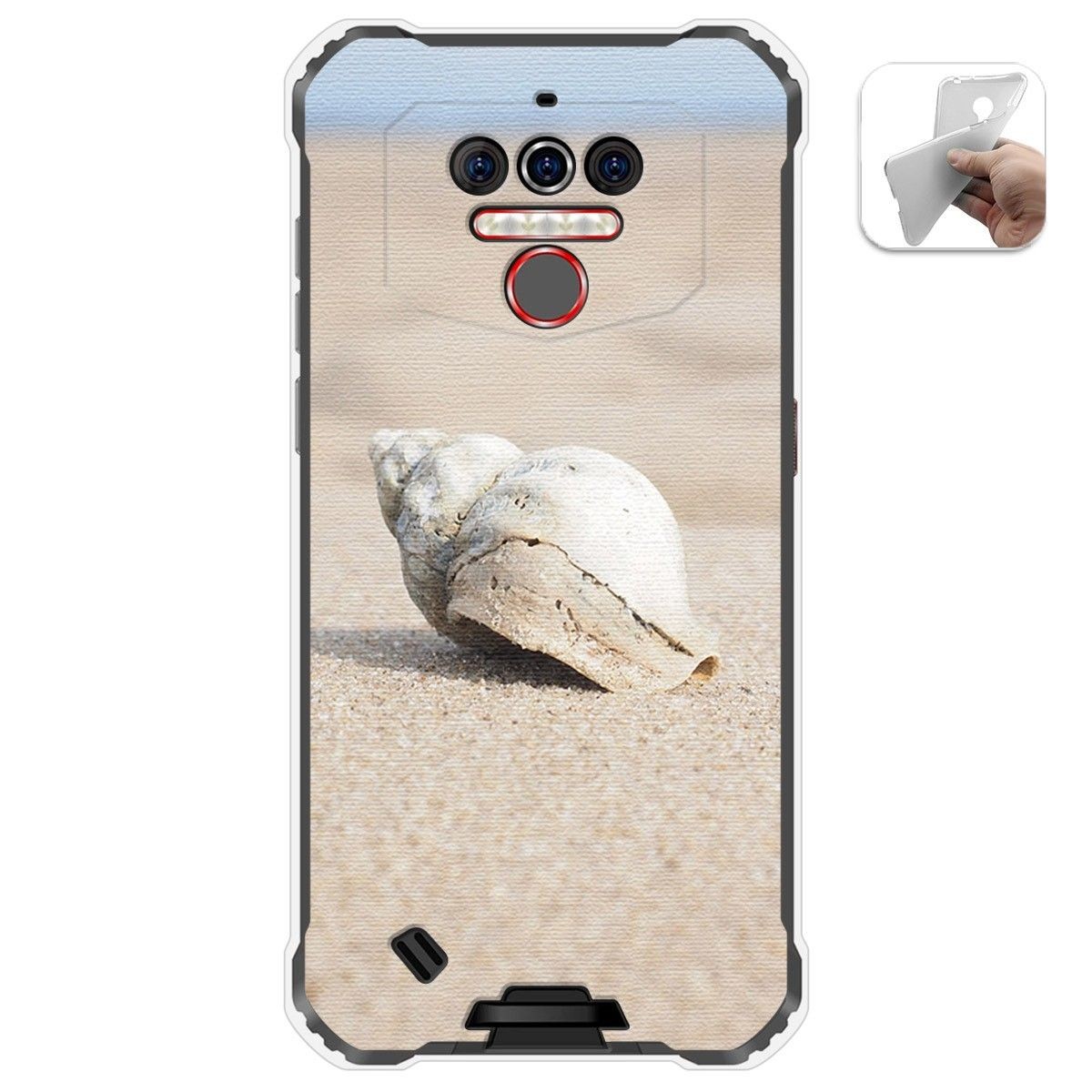 Funda Gel Tpu para Oukitel Wp5 diseño Concha Dibujos