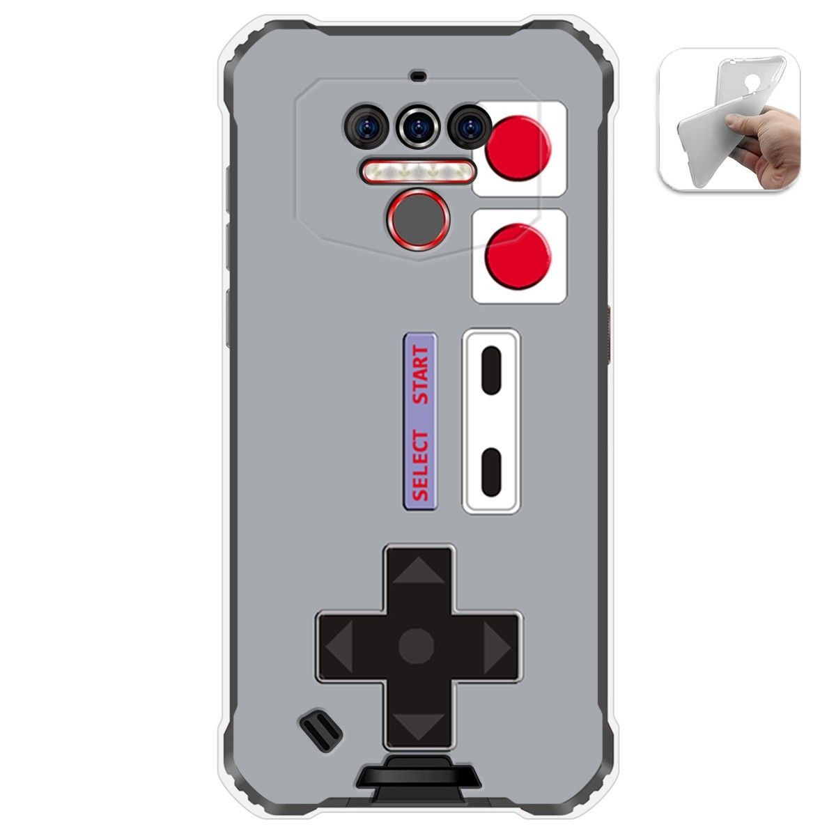 Funda Gel Tpu para Oukitel Wp5 diseño Consola Dibujos