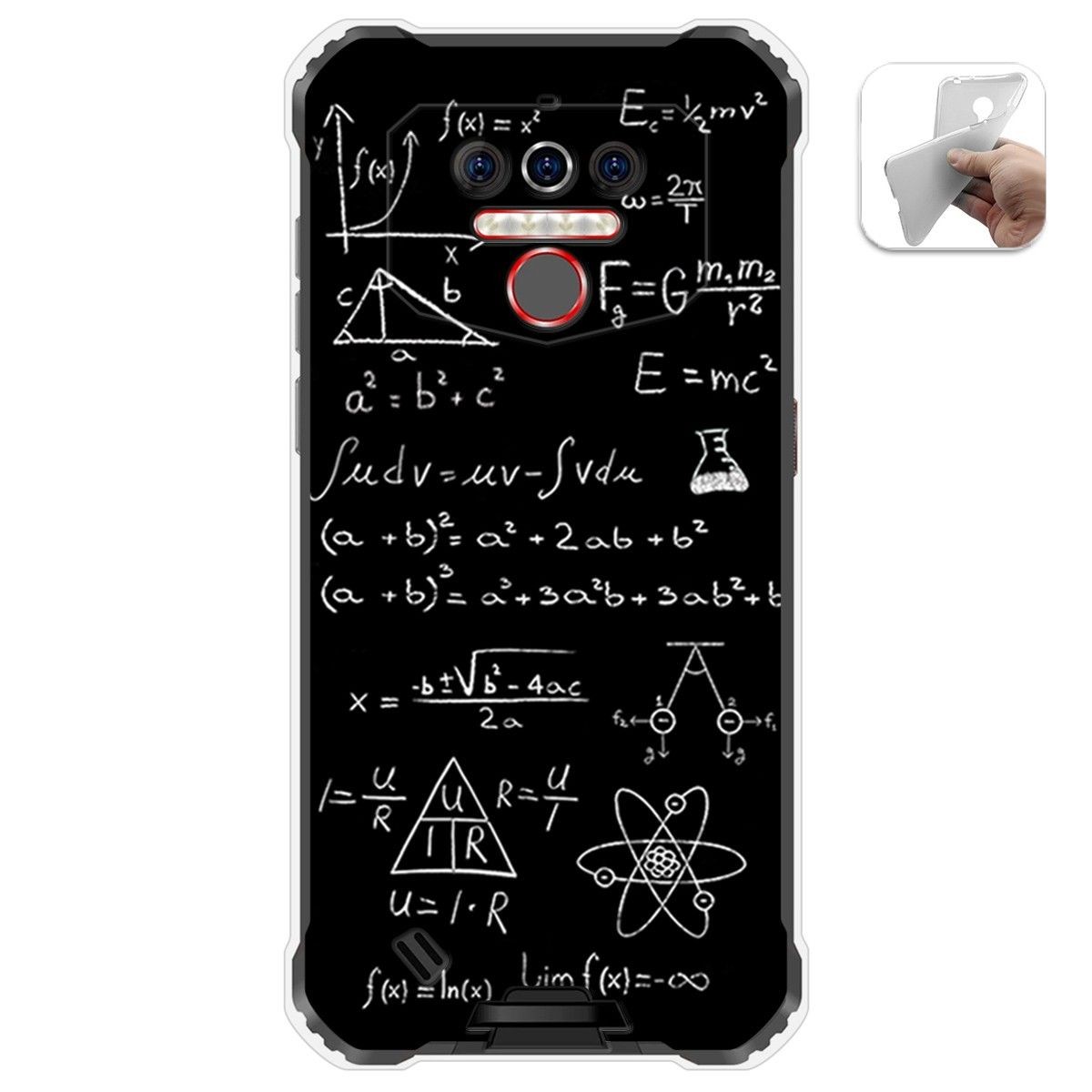 Funda Gel Tpu para Oukitel Wp5 diseño Formulas Dibujos