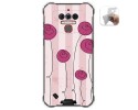 Funda Gel Tpu para Oukitel Wp5 diseño Flores Vintage Dibujos