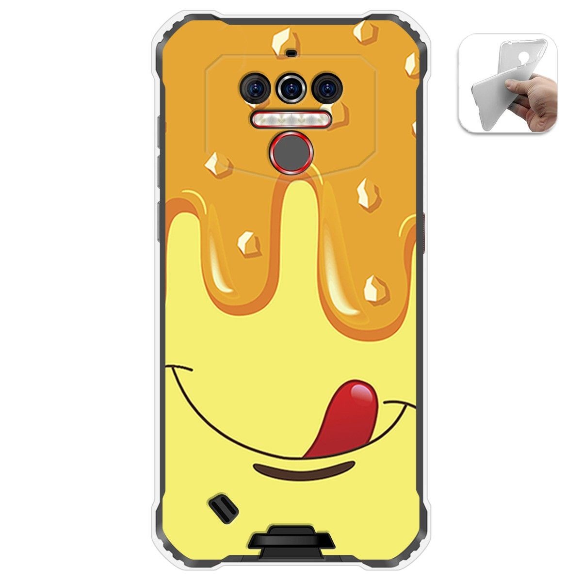 Funda Gel Tpu para Oukitel Wp5 diseño Helado Vainilla Dibujos