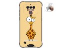 Funda Gel Tpu para Oukitel Wp5 diseño Jirafa Dibujos