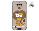 Funda Gel Tpu para Oukitel Wp5 diseño Leon Dibujos