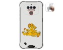 Funda Gel Tpu para Oukitel Wp5 diseño Leones Dibujos