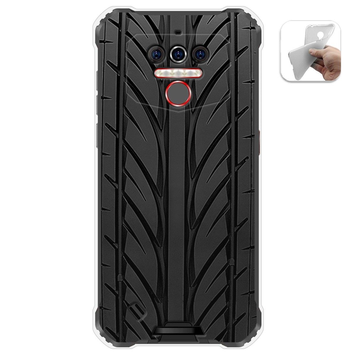 Funda Gel Tpu para Oukitel Wp5 diseño Neumatico Dibujos