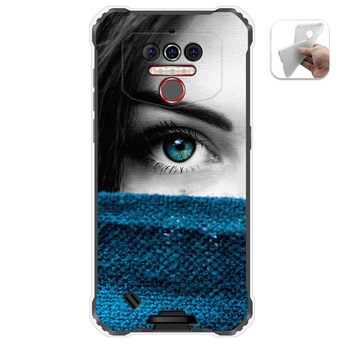 Funda Gel Tpu para Oukitel Wp5 diseño Ojo Dibujos