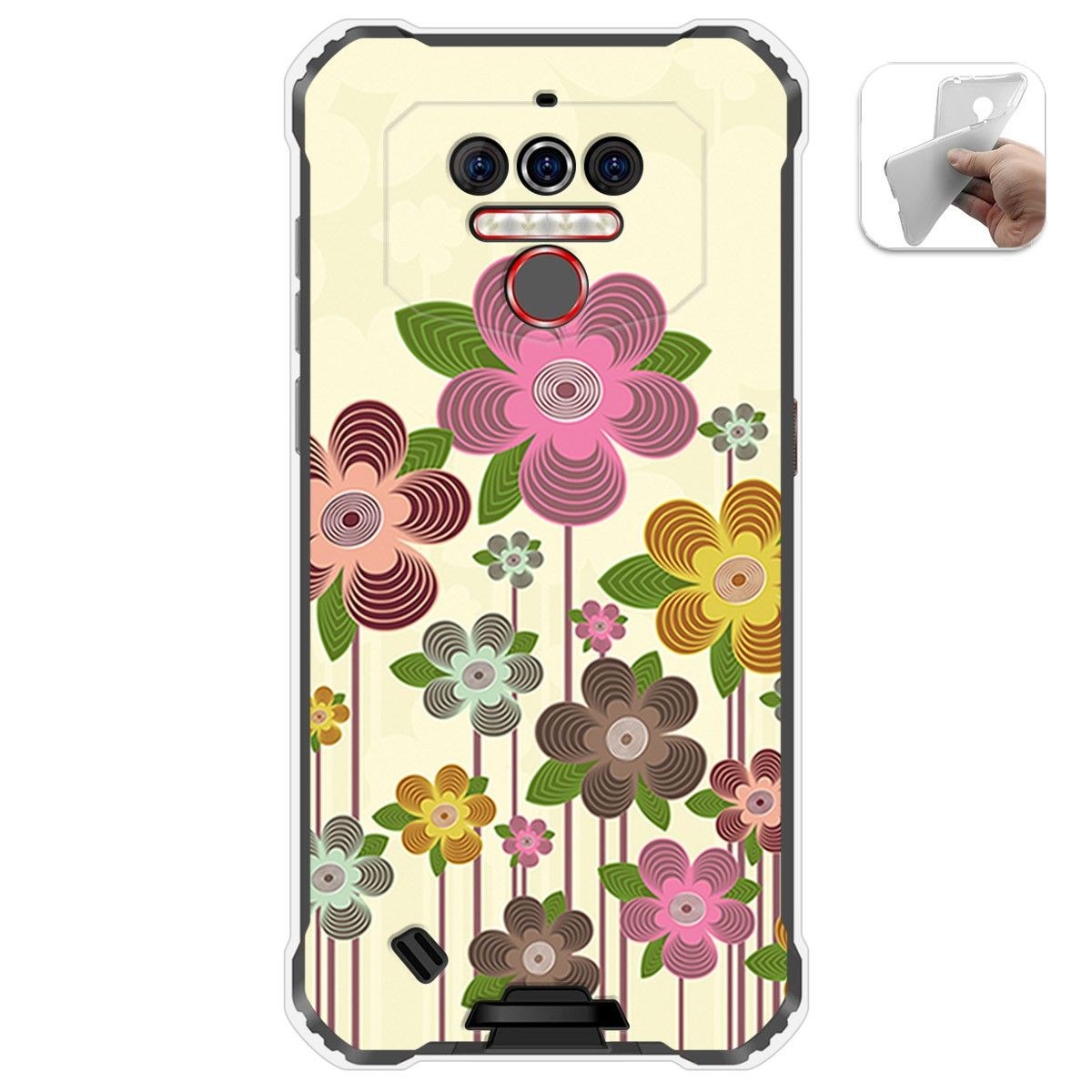 Funda Gel Tpu para Oukitel Wp5 diseño Primavera En Flor Dibujos