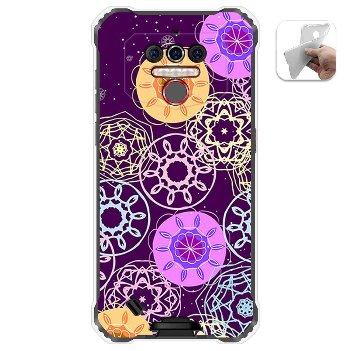 Funda Gel Tpu para Oukitel Wp5 diseño Radial Dibujos