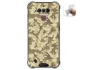 Funda Gel Tpu para Oukitel Wp5 diseño Sand Camuflaje Dibujos