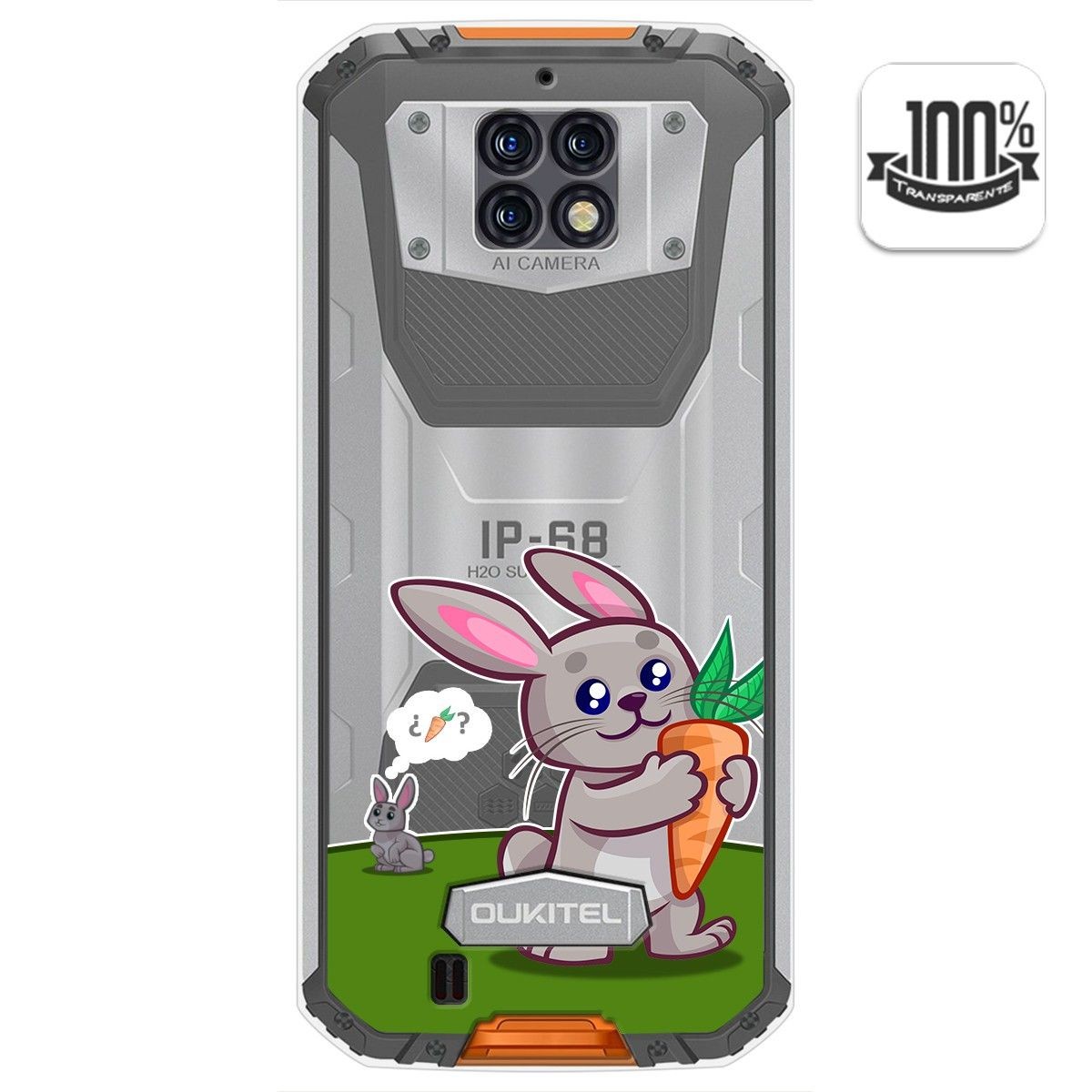 Funda Gel Transparente para Oukitel Wp6 diseño Conejo Dibujos