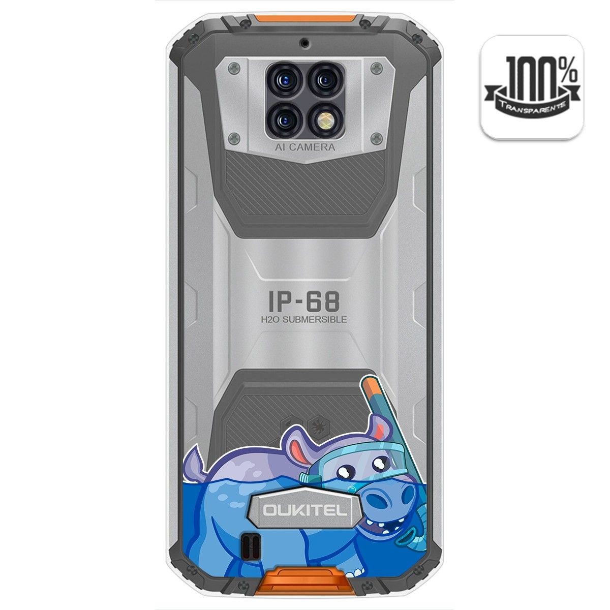 Funda Gel Transparente para Oukitel Wp6 diseño Hipo Dibujos