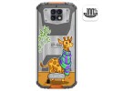 Funda Gel Transparente para Oukitel Wp6 diseño Jirafa Dibujos