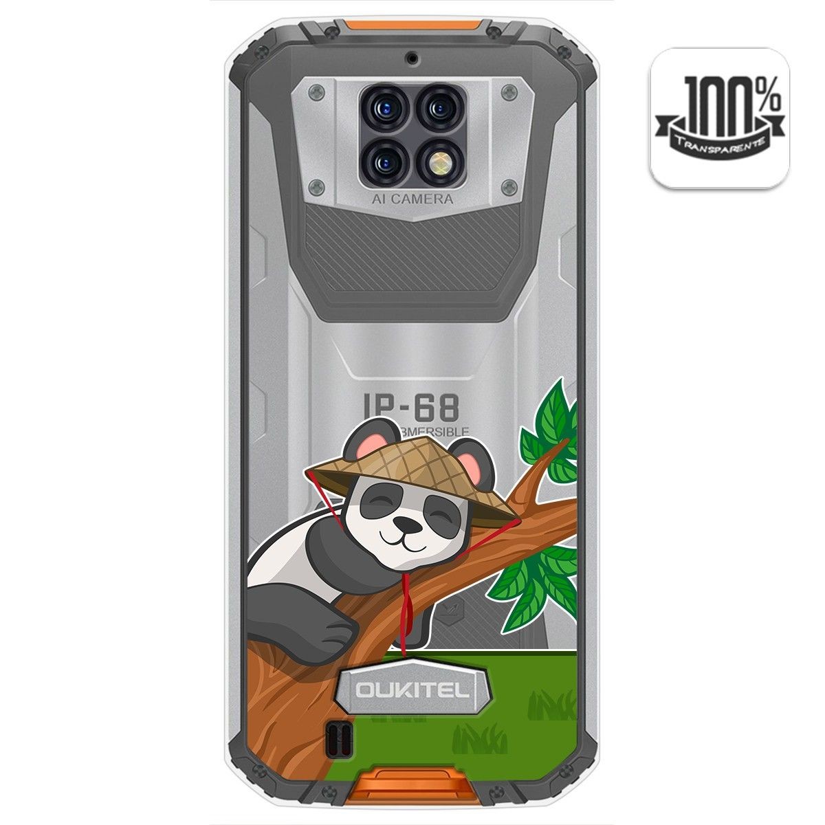 Funda Gel Transparente para Oukitel Wp6 diseño Panda Dibujos