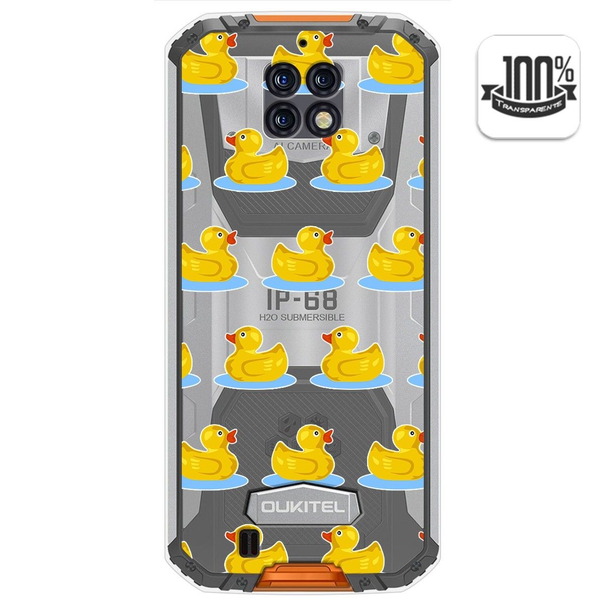 Funda Gel Transparente para Oukitel Wp6 diseño Pato Dibujos