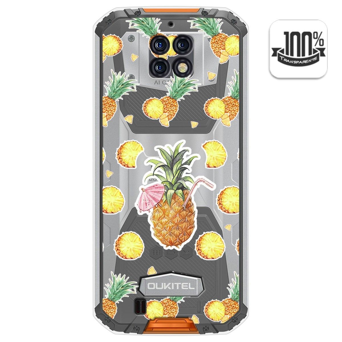 Funda Gel Transparente para Oukitel Wp6 diseño Piña Dibujos