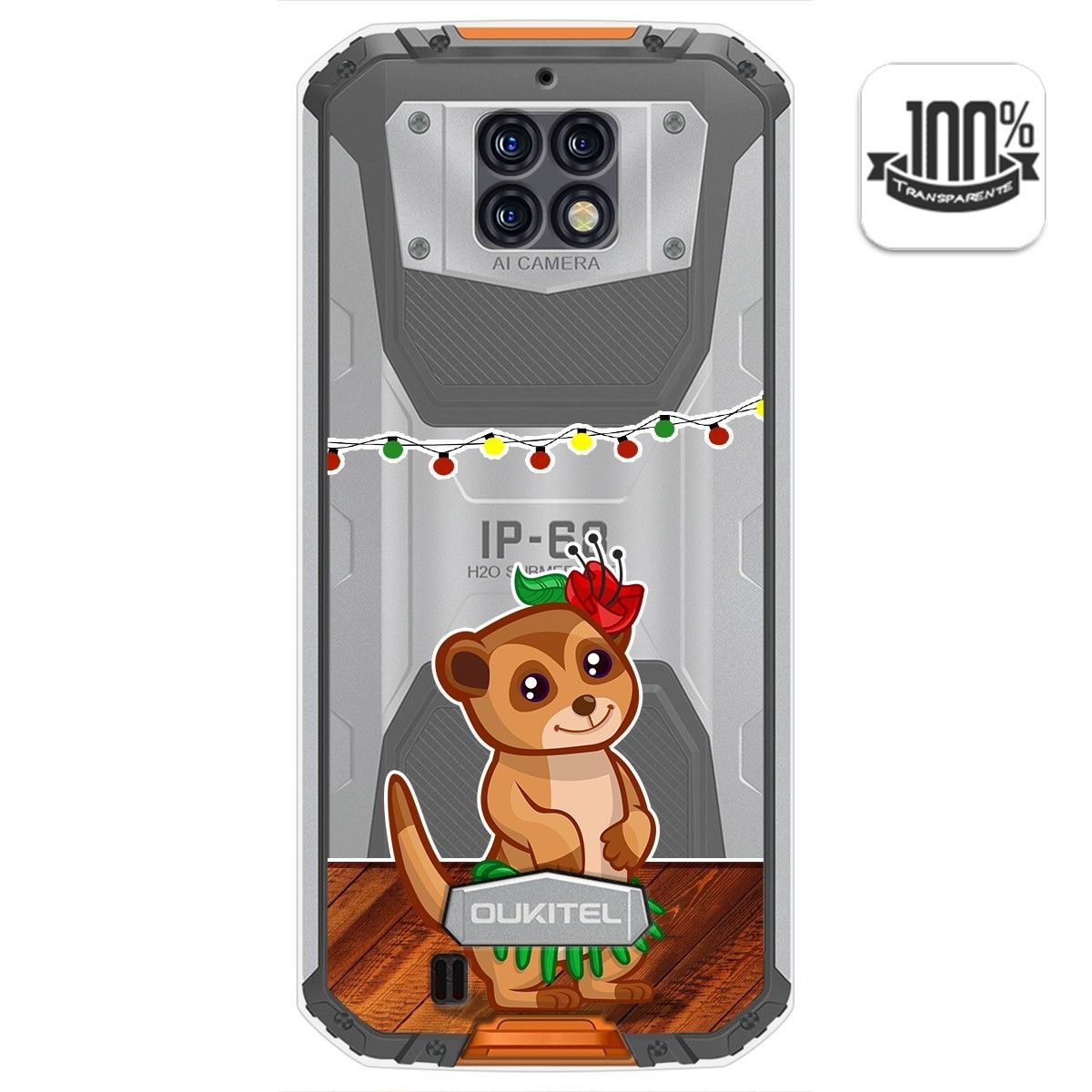 Funda Gel Transparente para Oukitel Wp6 diseño Suricata Dibujos