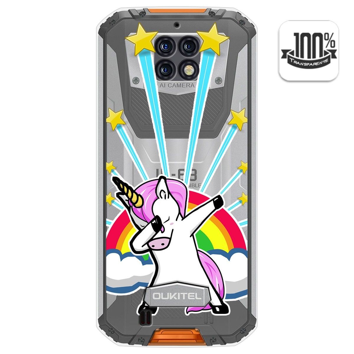 Funda Gel Transparente para Oukitel Wp6 diseño Unicornio Dibujos