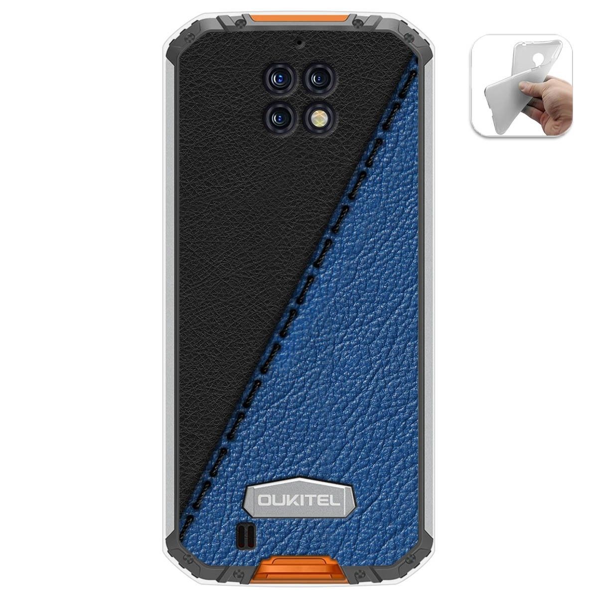 Funda Gel Tpu para Oukitel Wp6 diseño Cuero 02 Dibujos