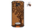 Funda Gel Tpu para Oukitel Wp6 diseño Cuero 03 Dibujos